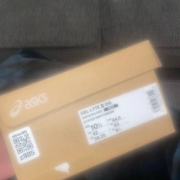 ASICS gel-lyte OG oyster cream & gray! NEW IN BOX, size 10.5 mens - Picture 2 of 2